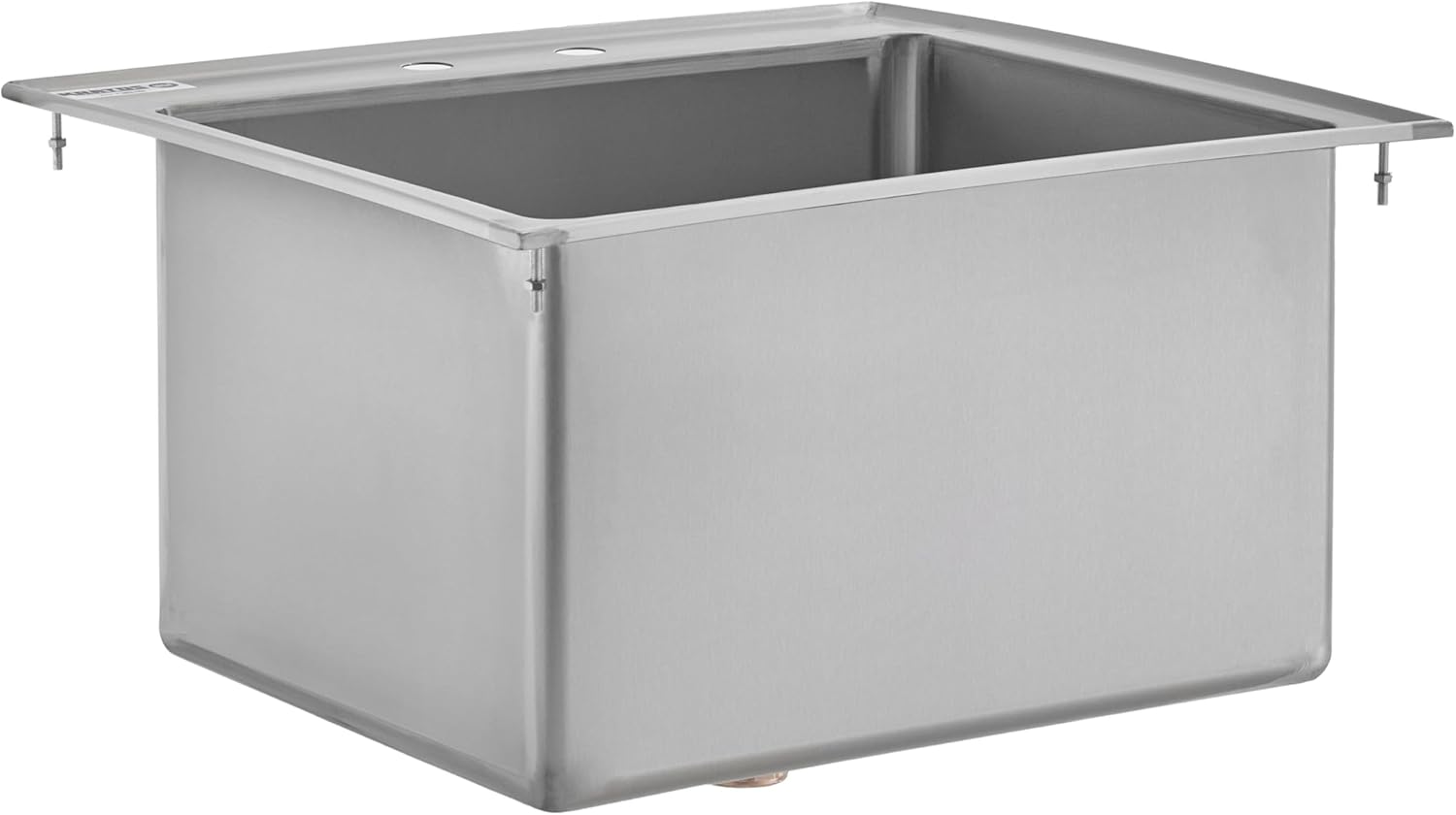 Kratos Commercial Restaurant Sink, 10"x14"x5" 16-Gauge Stainless Steel One-Compartment Drop-In Sink with Sidesplashes (29N-181)