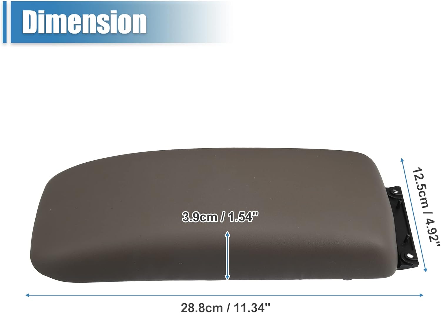 X AUTOHAUX Center Console Lid Latch Armrest Lid for Toyota Tacoma 1995-2000 for Toyota 4Runner 1996-1998 58905-35040-E0 Brown