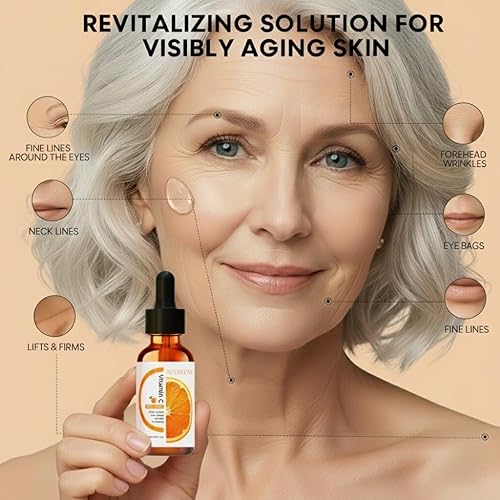 Miniatura 2 de Elite Glow: el mejor suero de vitamina C para la cara con vitamina E, retinol y ácido hialurónico, suero antienvejecimiento borra líneas finas,