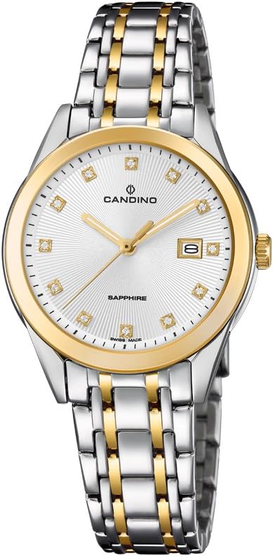 Womens Analogue Classic Quartz Watch with Stainless Steel Strap C4695/1