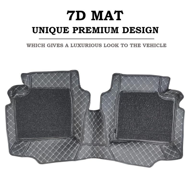 Image of PROTEGO 7D 7-Layer Car Mats Full Set Custom Fit for Hyundai Tucson | Double-Stitched PU Leather + Velcro Bottom for Anti-Slip Grip | Mono Grass, Heavy Duty Vinyl, Non Woven Fabric,SoftFoam,XPE
