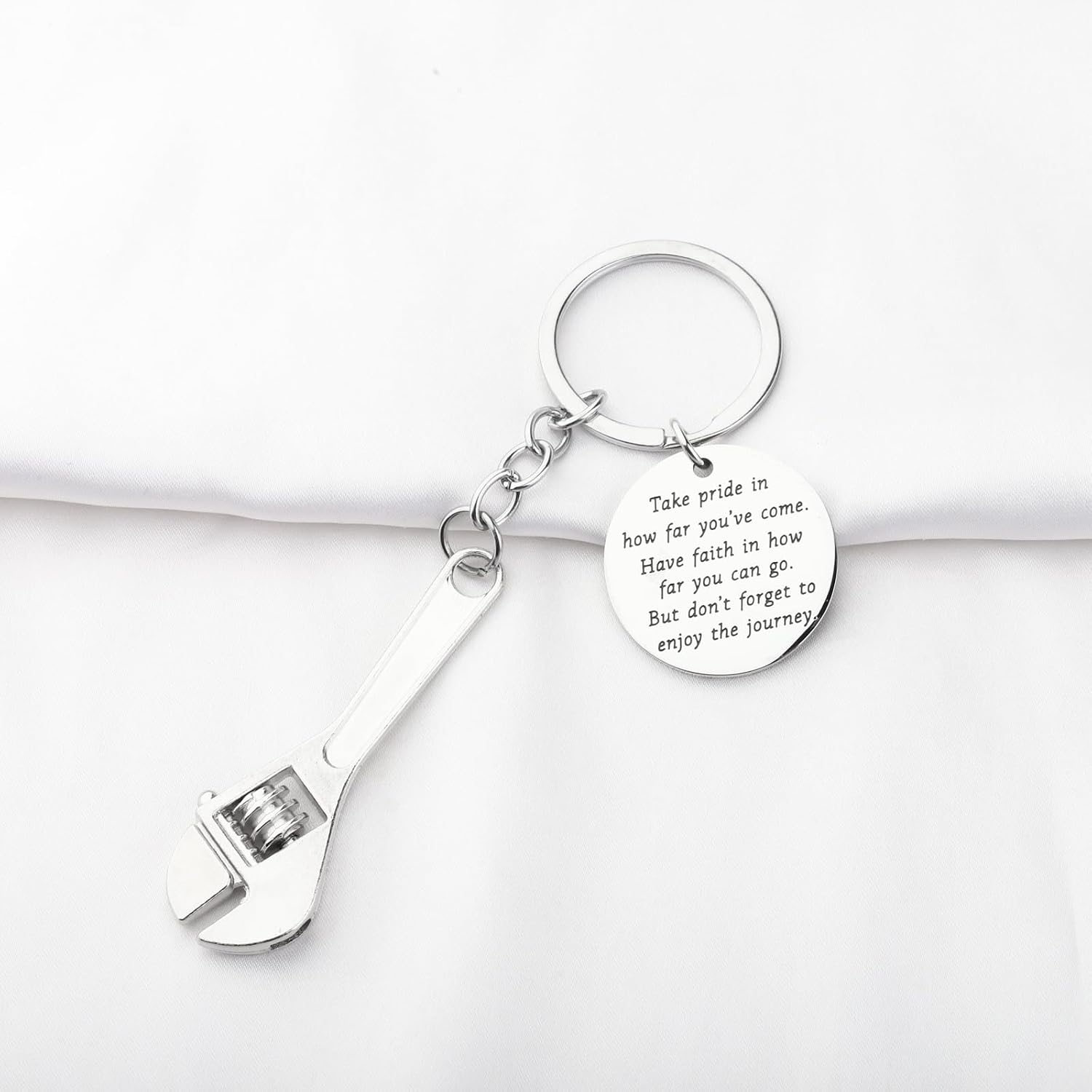 FUSTMW Wrench Keychain Mechanic Worker Gifts Mechanic Repairman Keychain Mechanic Tools Gifts Maintenance Man Gifts image 3