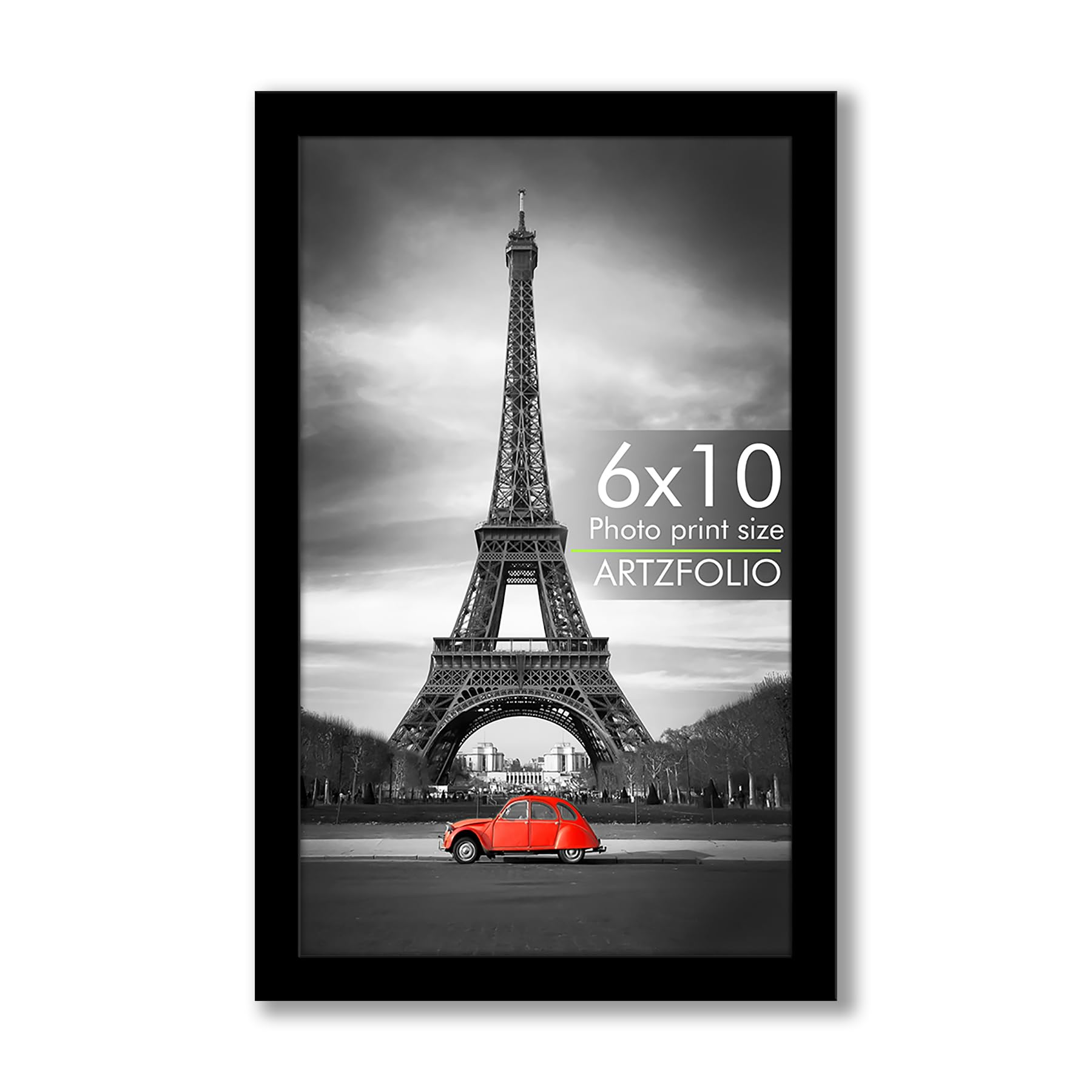 ArtzFolio Wall & Table Photo Frame D556 | Wall Photo Frame Collage for Living Room | Picture Frames Bedroom, Home & Office Decoration | Black | 6x10 inch (15x25 cms)