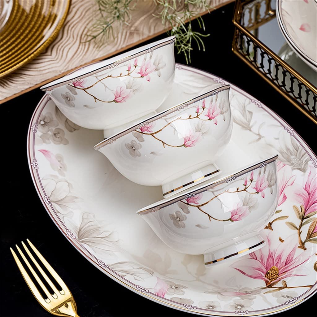 SAeWare Home Combination Creative Bone - Vajilla de cerámica de porcelana