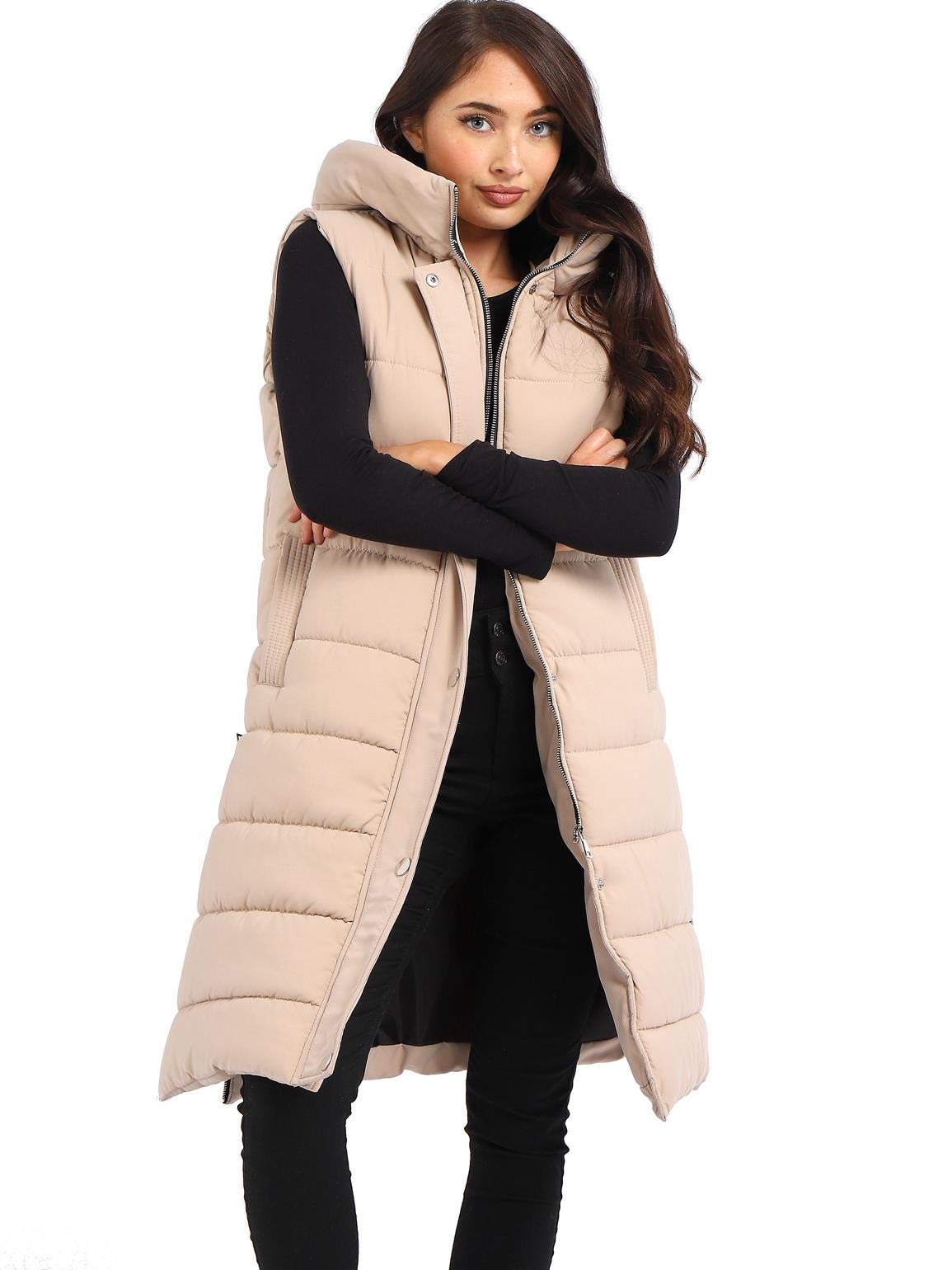SS7 Womens Gilet Bodywarmer Longline Waistcoat Jacket