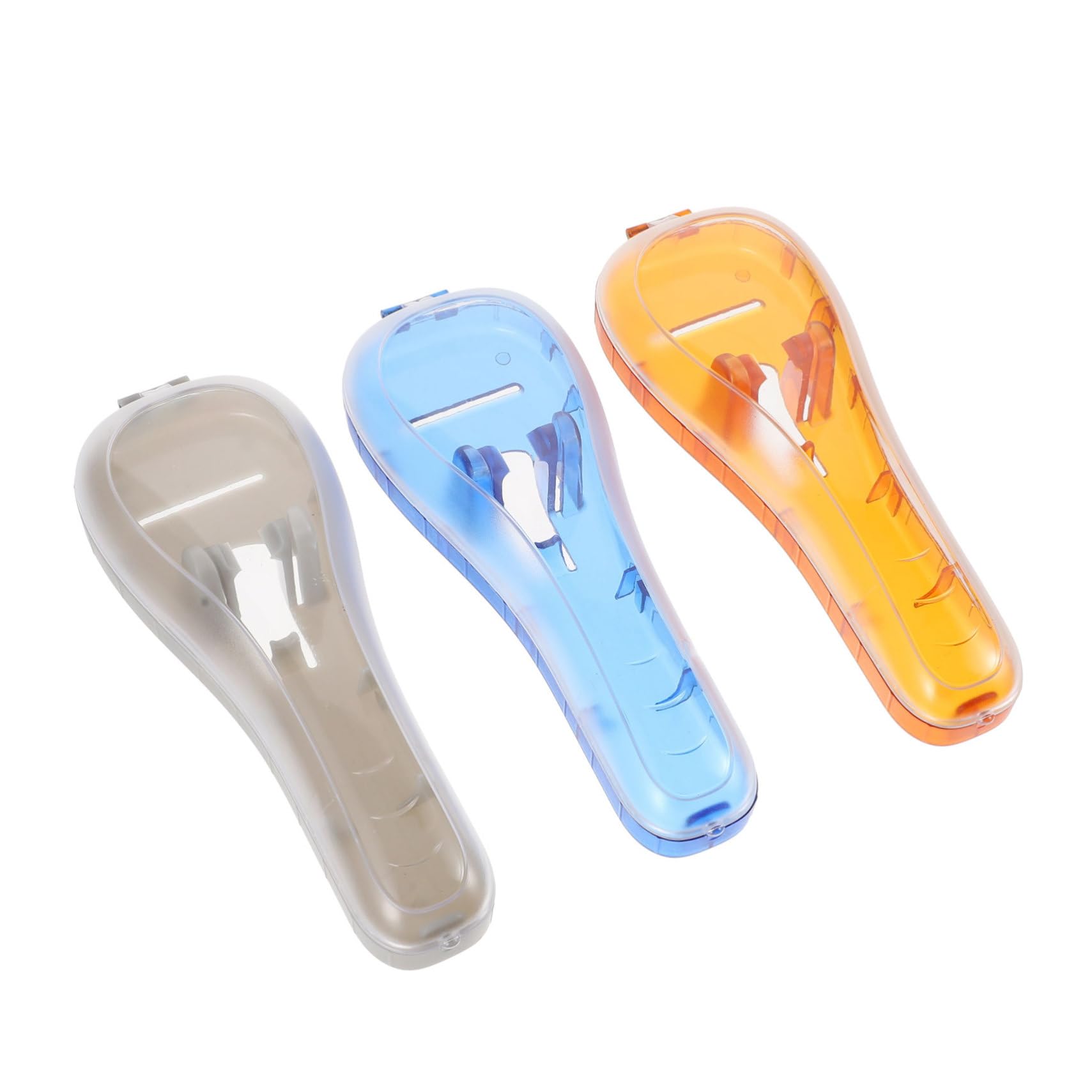 3pezzi Custodia Portatile Per Rasoio Organizer Antiurto Scatola Rasoio Custodia Leggera Borsa Per Riporre