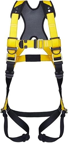 Guardian Fall Protection Serie 37101 3 Arnés, Arnés de Protección contra Caídas, Mediano/Grande, Amarillo/Negro