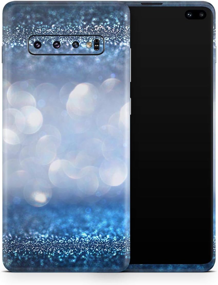 DesignSkinz Royal Blue and Silver Glowing Orbs of Light | Protective Vinyl Decal Wrap Skin Cover Compatible with The Samsung Galaxy Fold (Full-Body, Screen Trim & Back Glass Skin)