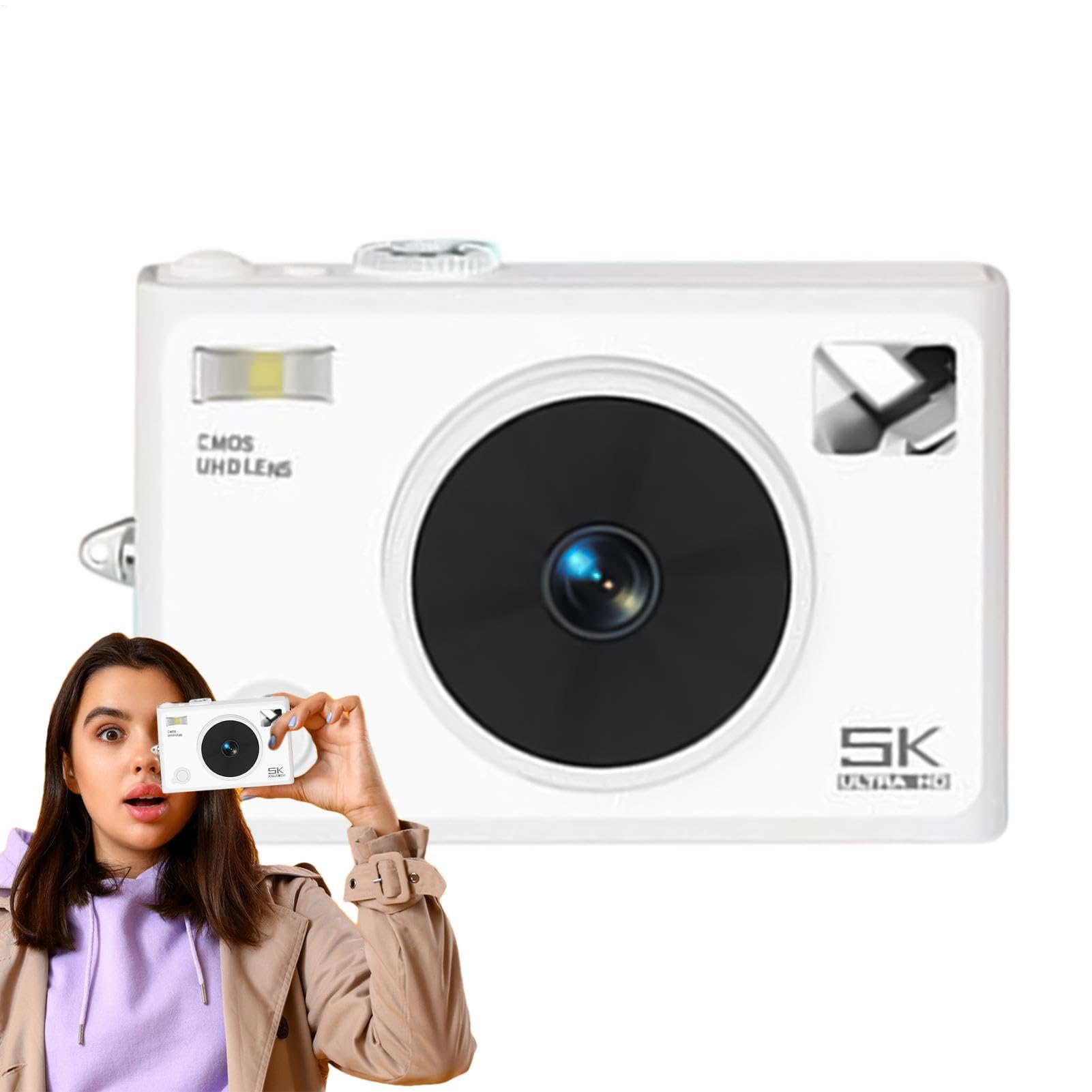 Aparat cyfrowy do fotografii, cyfrowy aparat lustrzany Przenośny aparat | Anti Shake, 72MP, 2,8-calowy ekran IPS, profesjonalne narzędzie do robienia zdjęć do vlogowania, urodziny świąteczne