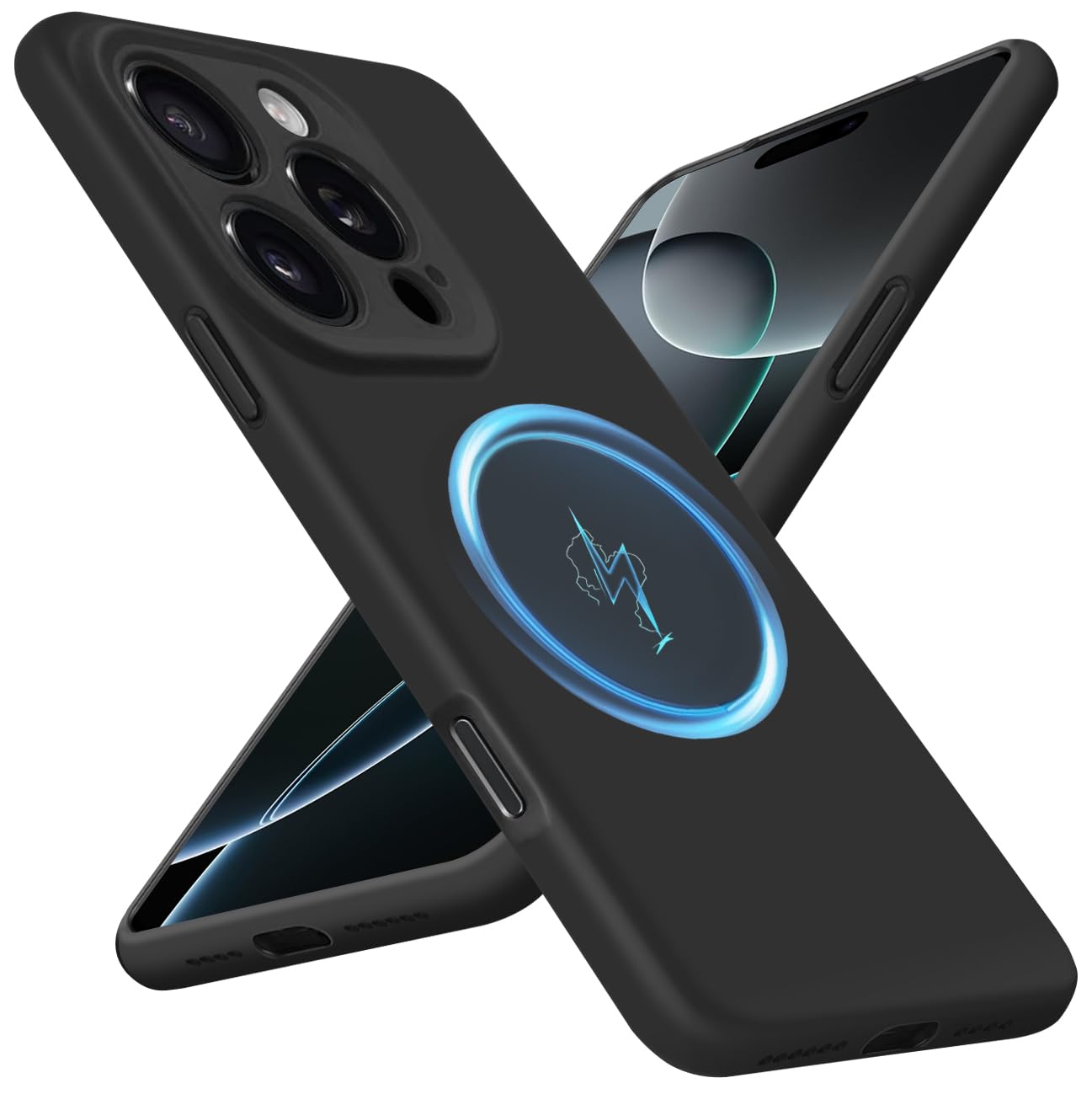 Bastmei for iPhone 16 Pro Case, Compatible with MagSafe, [Flexible TPU Silicone+Soft Interior] Minimalist Phone Cases, Camera Protection Shockproof