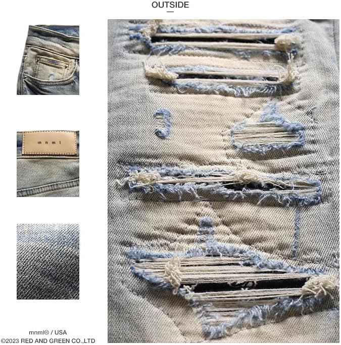 [本格派大人のB系] mnml(ミニマル) ジーンズ メンズ 大きいサイズ ミニマル ジーパン Gパン パンツ スキニー スリム ス 🏉