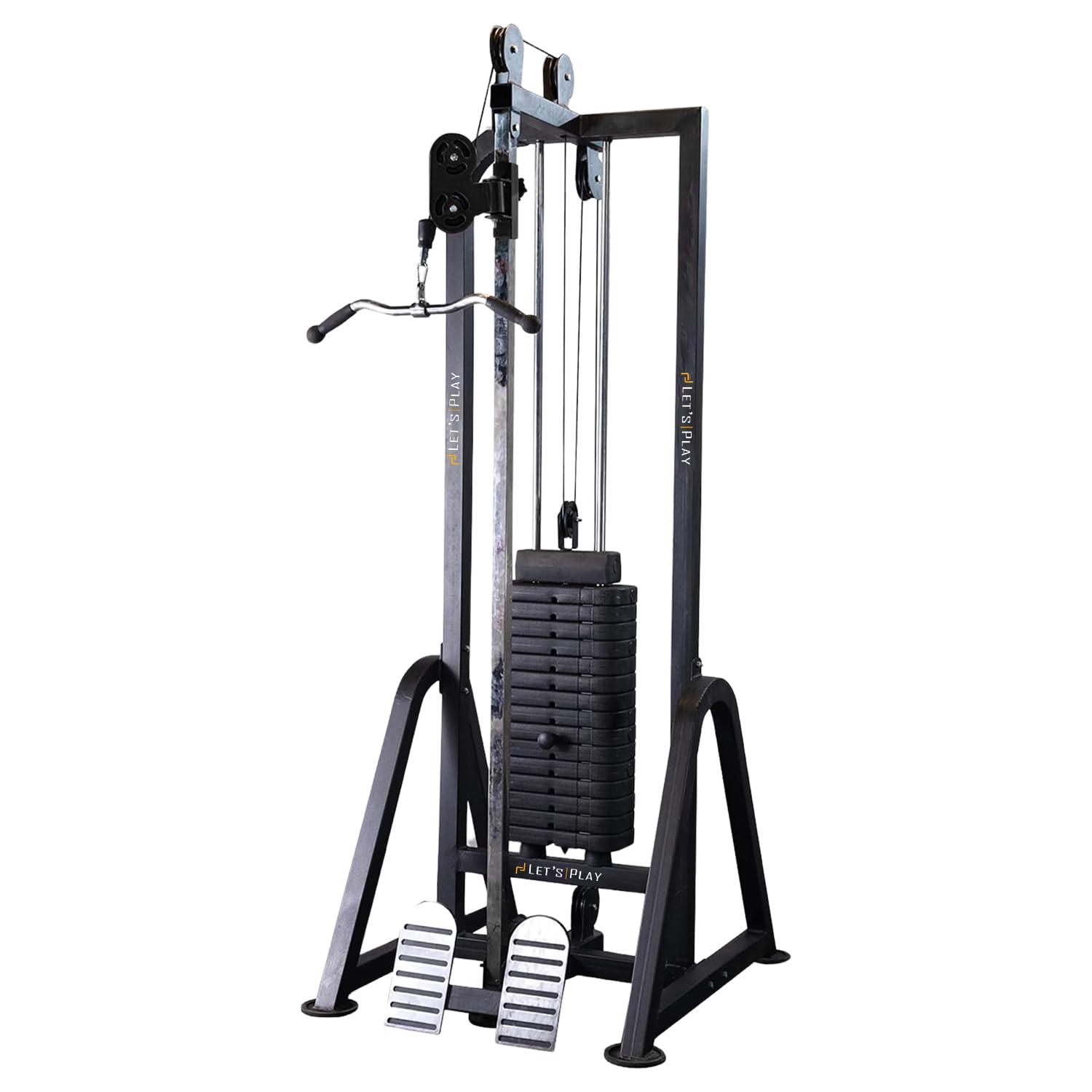 Let's Play ® Functional Trainer for Home and Gym, Cable Crossover, LAT Pulldown, Bicep Curl , Chest & Shoulder Crossover - Full Body Strength Training-image-27