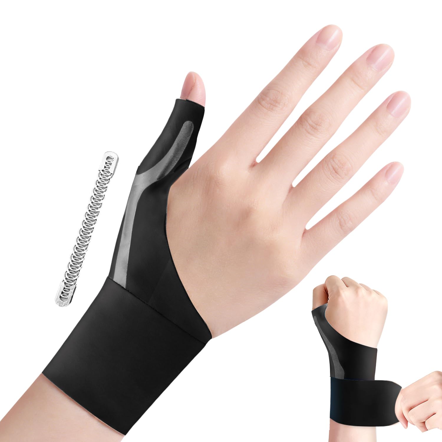 最終値下げ! 手首サポーター 右手用 Mサイズ 黒 手首 保護 腱鞘炎 ケガ防止 Amazon | Top shine 手首サポーター 手首 保護 強力固定サポート