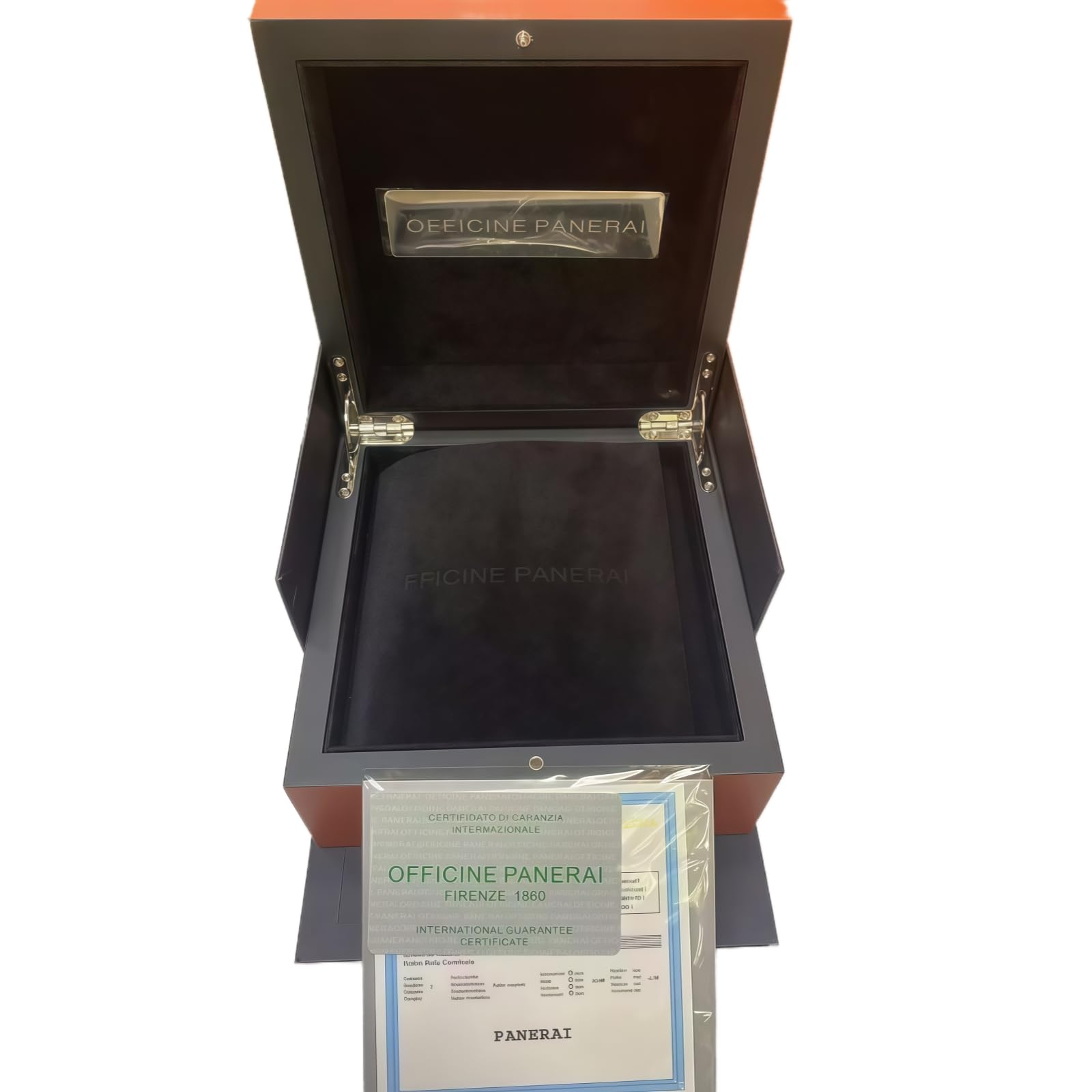 Grand Bois Montre Présentation Coffret Rouge Marron Finition Noir Intérieur Rangement Organisateur Accessoires Outil Inclus Boîte pour Panerai Luminor