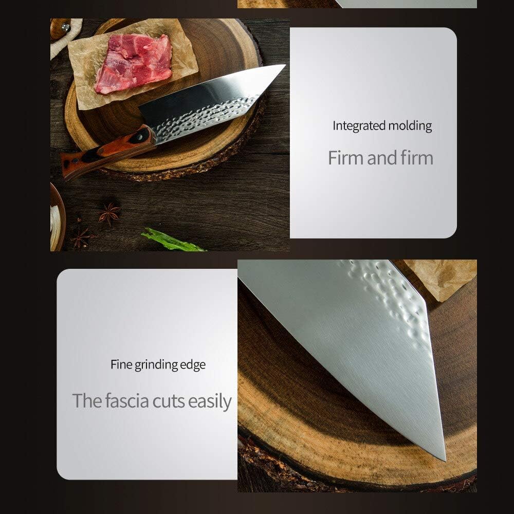 Meat Cleaver Knife, 7'' INCH Stainless Steel 5c1r5 Chopping Cleaver Knife Wood Handle Butcher Meat Fish Cooking Accessory Tools Slaughter Slicer