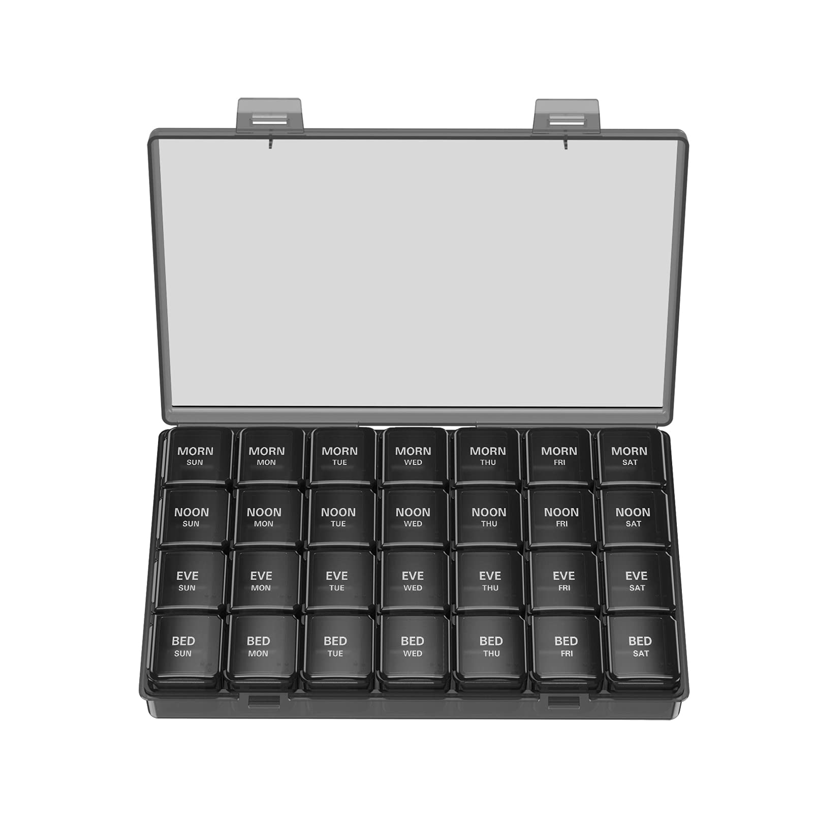 Buy SUKUOS Pill Box 4 Times a Day Travel Pill Case 7 Day Weekly