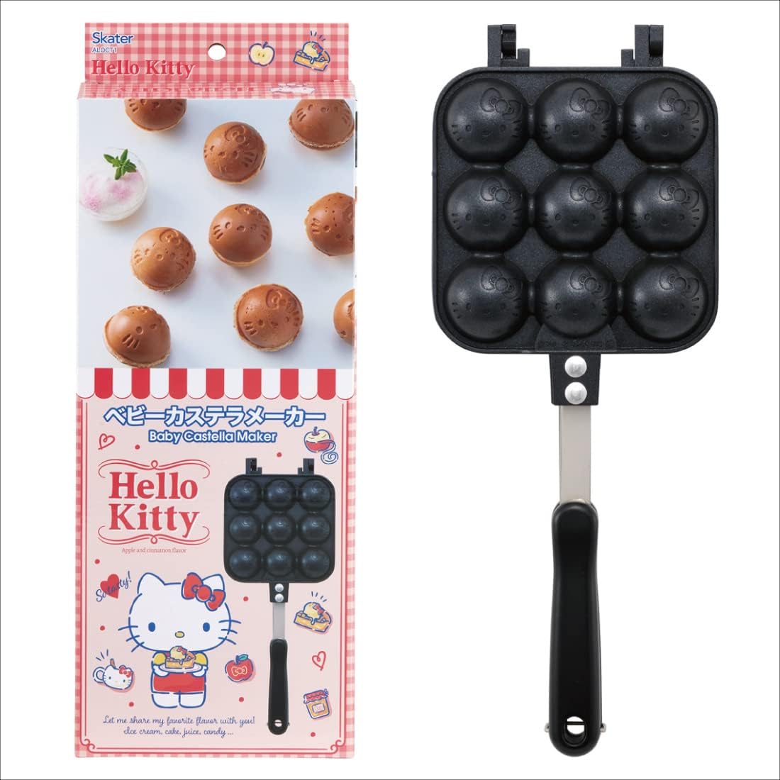 Skater ALOCT1-A Baby Castella Maker Parent-Child Fun Open Fire Hello Kitty 23 Sanrio Easy Care