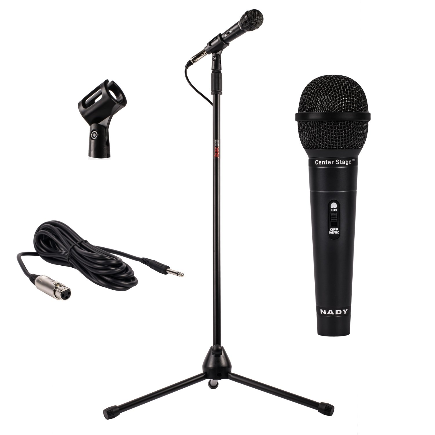 Amazon.com: Nady MSC3 Microphone Stand Floor Mic Stand All-in-One