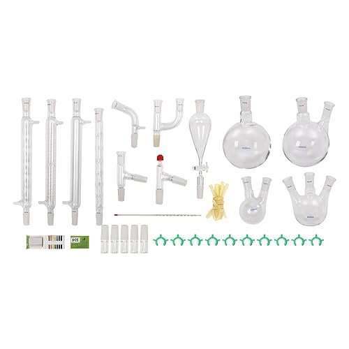 32PCS Lab Chemilcal Unit, 2440 juntas de vidrio química orgánica laboratorio cristalería kit