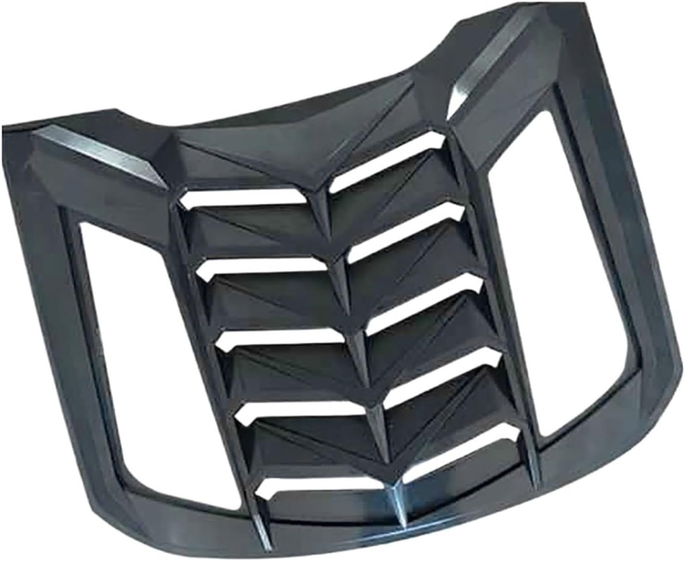 Car Rear Window Louver Body Kits Compatible With Ford Mustang 2015-2022 Air Outlet Shutter Grill Frame(Matte Black)