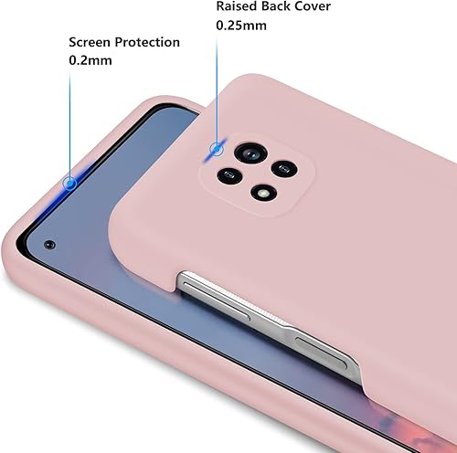 Miniatura 9 de E Segoi Moto G Power 2021 - Funda de goma de gel de silicona líquida a prueba de golpes, cojín de forro de tela de microfibra suave compatible con