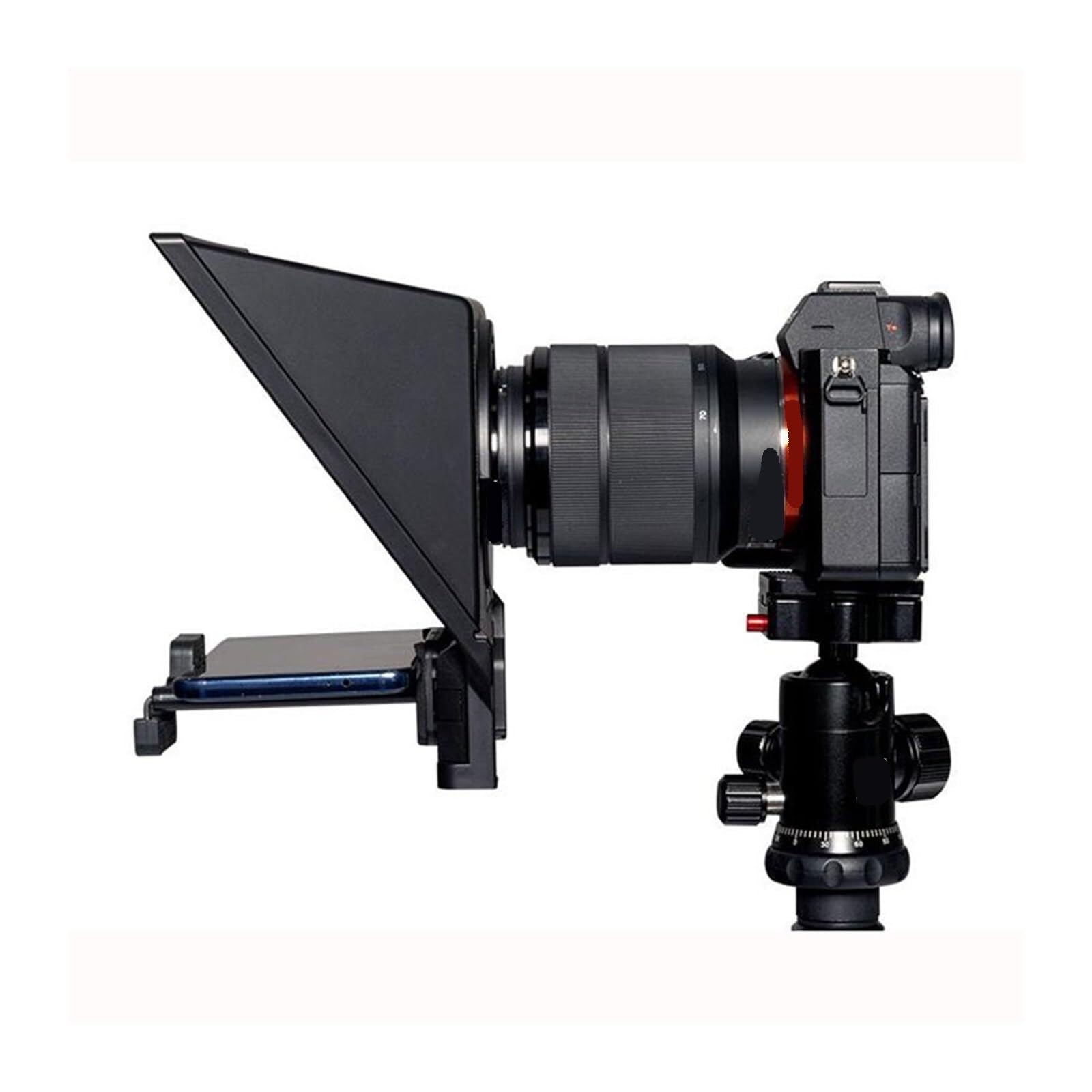 Teleprompter, Teleprompter Mini Portátil Que Graba Vídeo En con Control Remoto,para transmisión en Vivo