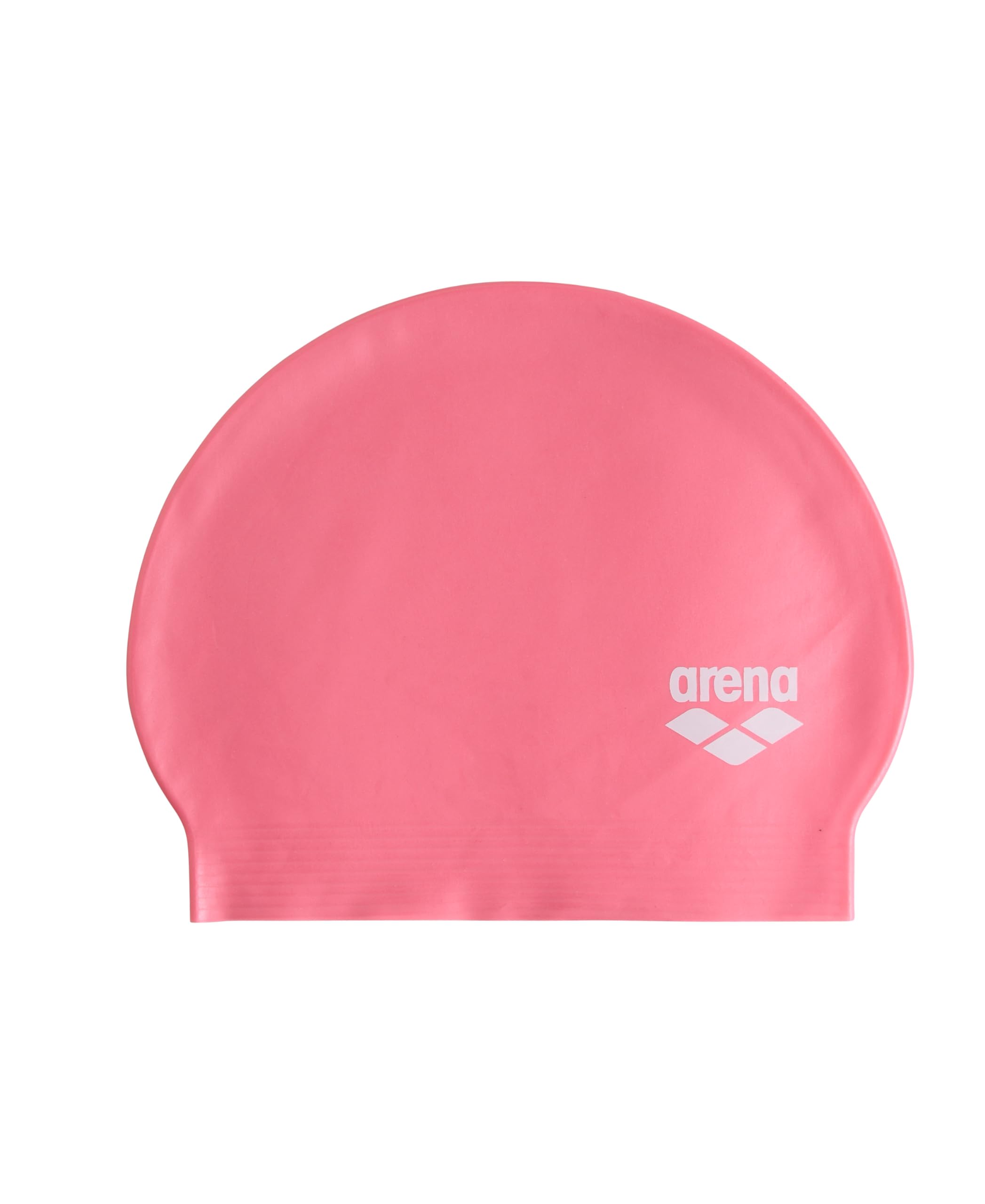 Arena Unisex Soft Latex II Swim Cap for Women and Men Fitness Swimmers Intensive Training Durable Soft Elastic Bathing Flat Cap, Pearly Pink