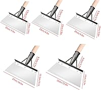 Vista 2 de Pala de limpieza multifuncional, pala cuadrada de jardín - Pala plana de acero al manganeso, herramienta de jardín resistente de 8 a 12 pulgadas