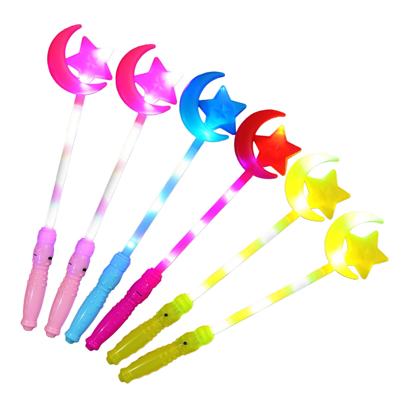 Elnwnnkc C Elnwnnk 6Pcs Portable Lighted Up Led Sticks Olor Hanging Party Toy For Birthday Party Night Event And Festival Elebration Glowing Sticks