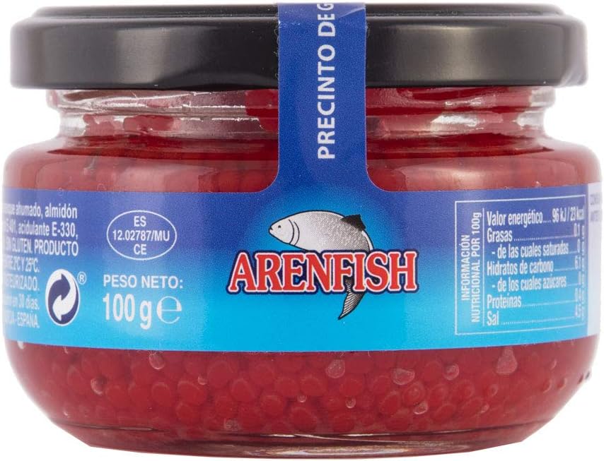 Eurocaviar - Shikran - Smoked Kippers Red Caviar Pearls 3.52 oz [100 g]