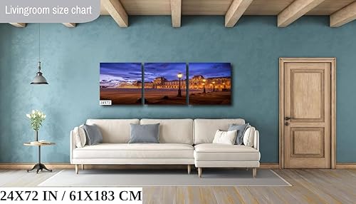 Miniatura 3 de Louvre Pyramid, Paris Architecture Print, Paris Wall Art, Paris Travel Poster - Print/Canvas/Acrylic/Metal (Canvas Print, 16x20 Inches)