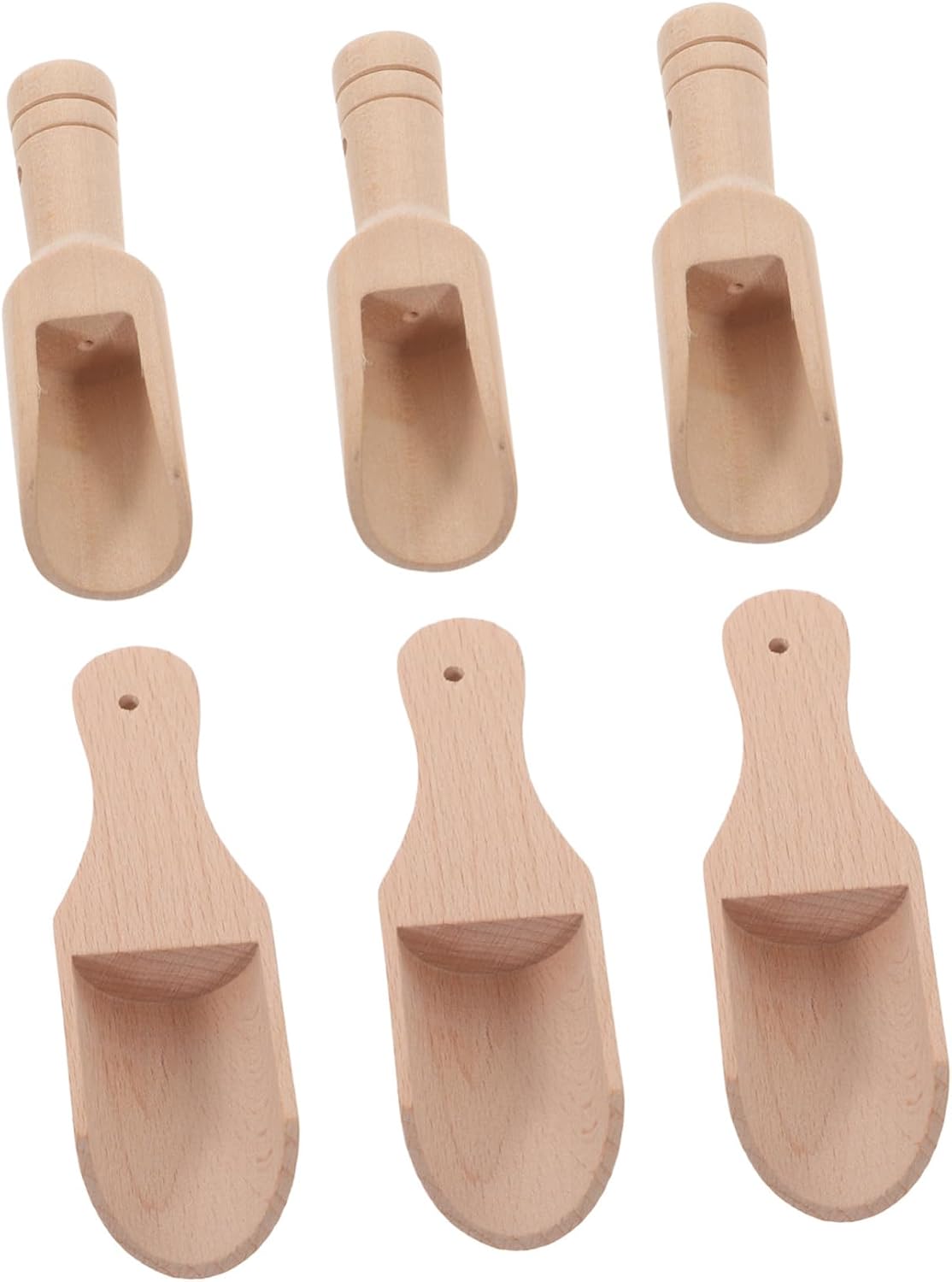 Natural Wood Seasoning Spoon Mini Tea Scoop Salt Spoon Perfect for Tea Set Kitchen Tools