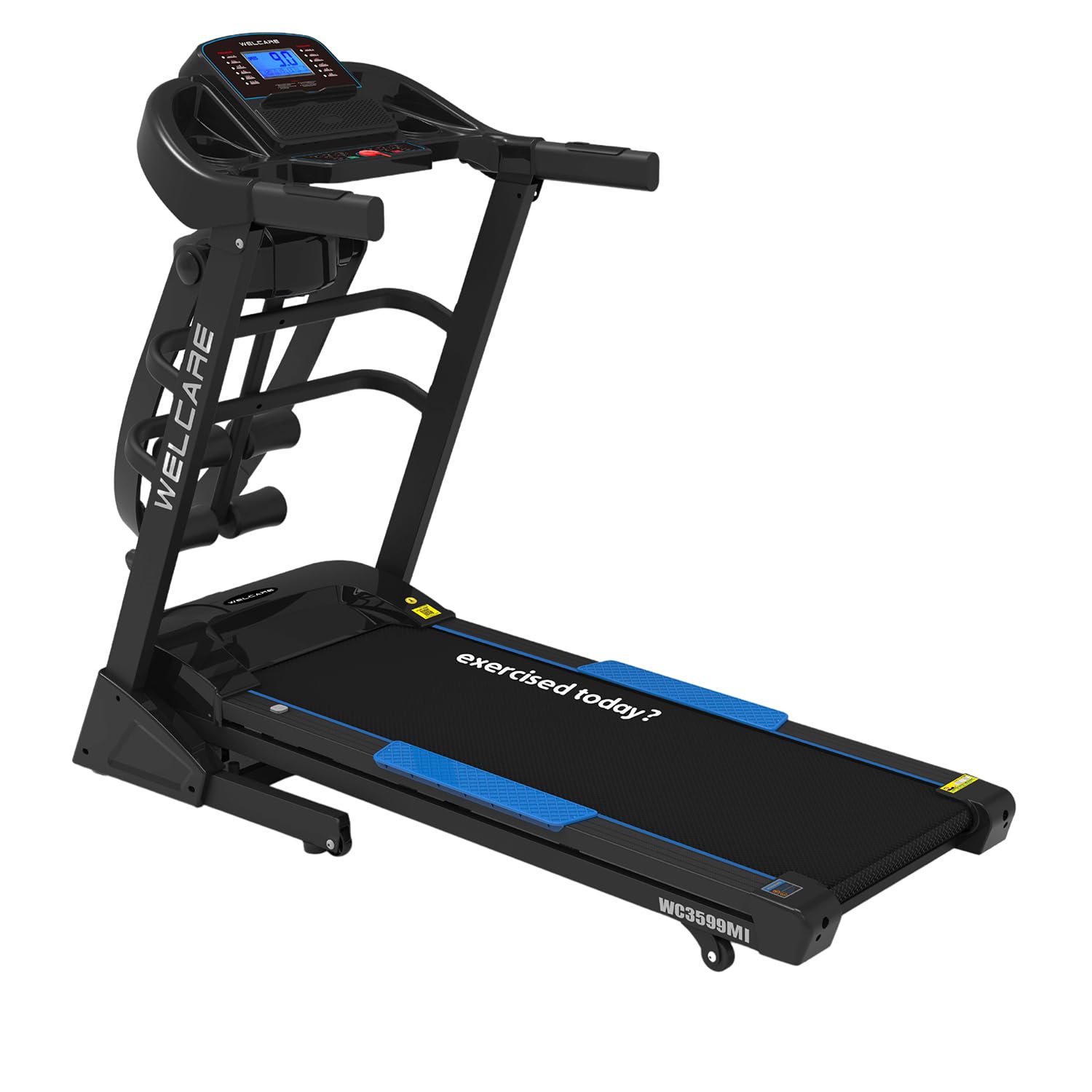 WELCARE WC3599MI 3.5HP Peak DC Motorized Multipurpose Treadmill with LCD Display, Foldable Treadmill for Home Use with 15 Level auto Incline Execise Machine-picture-26