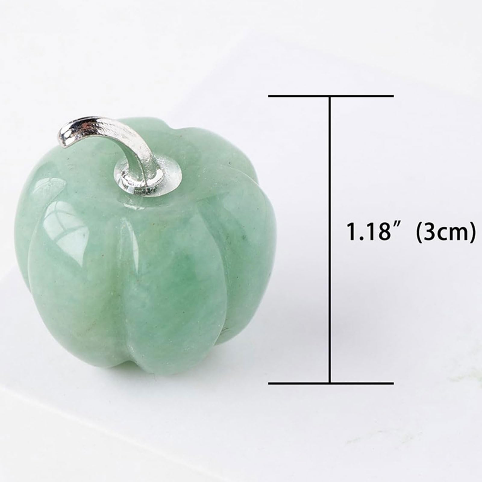 Paquete de 5 Figuras de Calabaza con Piedras curativas Natural,