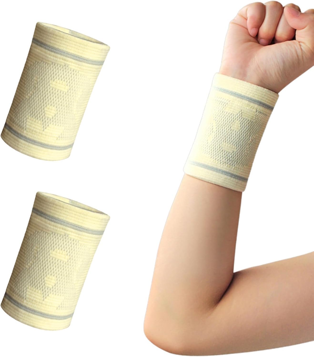 リストバンド 薄手 2個セット 15CM