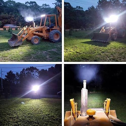 Miniatura 9 de AUBEAMTO Barra de luz LED ATV de 6 pulgadas, 2 piezas de luz antiniebla de alto brillo de 12,000 lm, 72 W, vainas LED de 6000 K, luz de trabajo