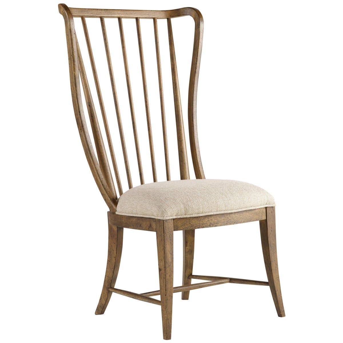 Sanctuary Tall Spindle Dining Side Chair in Medium Wood (Set of 2)