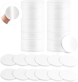 200Pcs Programmable NFC Tags Sticker NTAG215 Blank NFC Coins 504 Bytes Round NFC Cards with Adhesive Back, Compatible with TagMo and NFC Enabled Devices