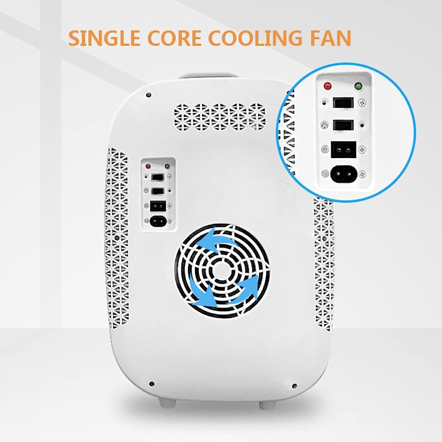 COYEUX 20L Beauty Mini Fridge, Multifunctional Portable Small Fridge, with LED Touch Screen Makeup Mirror (3 Level Brightness), for Food, Drinks, Skin Care, Beauty