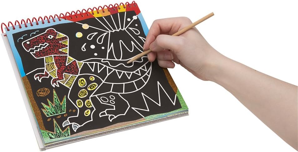 Alex Artist Studio Scra-ffiti So Cool Artist Studio Scratch Pad Coloring and Sketch Book Kids Art and Craft Activity