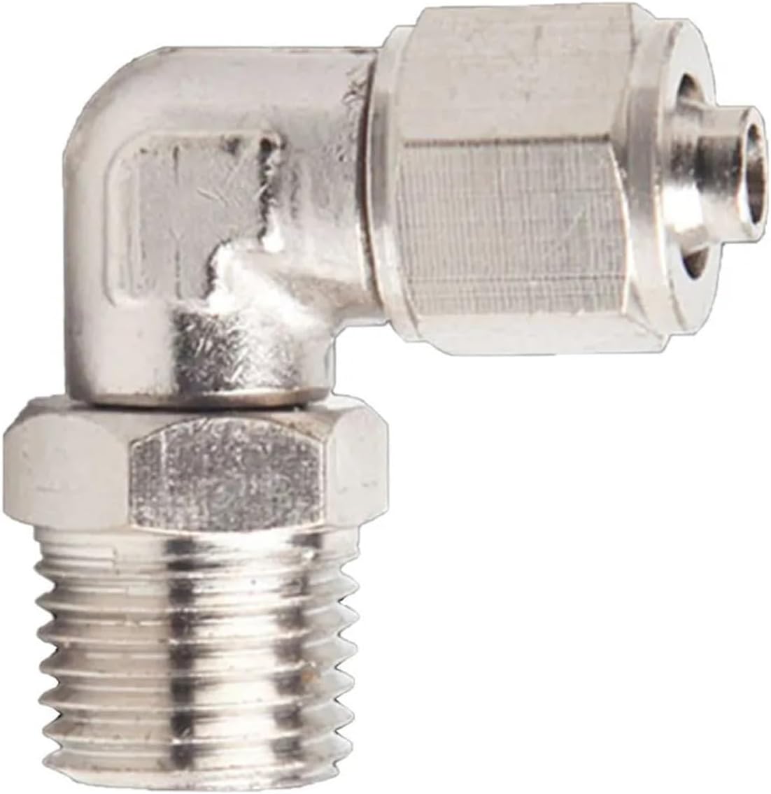 PL Fast Tightening Pneumatic Quick Connector PU Hose Pipe 4 6 8 10 12mm 360 Degree Rotary L Elbow Outer Thread 1/8 1/4 3/8 1/2(PL10-04)