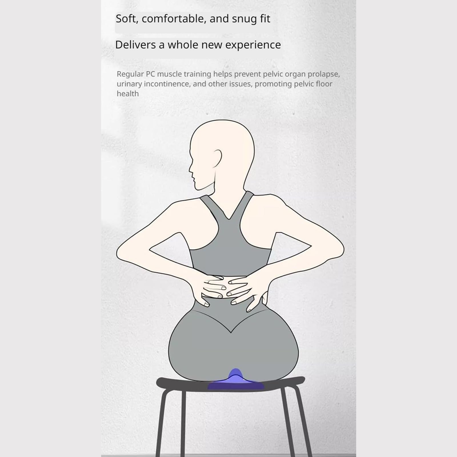 Entraîneur de Muscles du Plancher Pelvien pour Femmes et Hommes, Dispositifs d'Exercice du Pelvis avec 4 Modes de Fonctionnement, Contrôle à Distance Électrique pour Cuisses et Pelvis