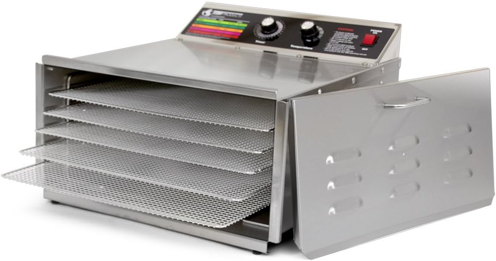 Stainless Steel Food Dehydrator with 5 Stainless Steel Shelves