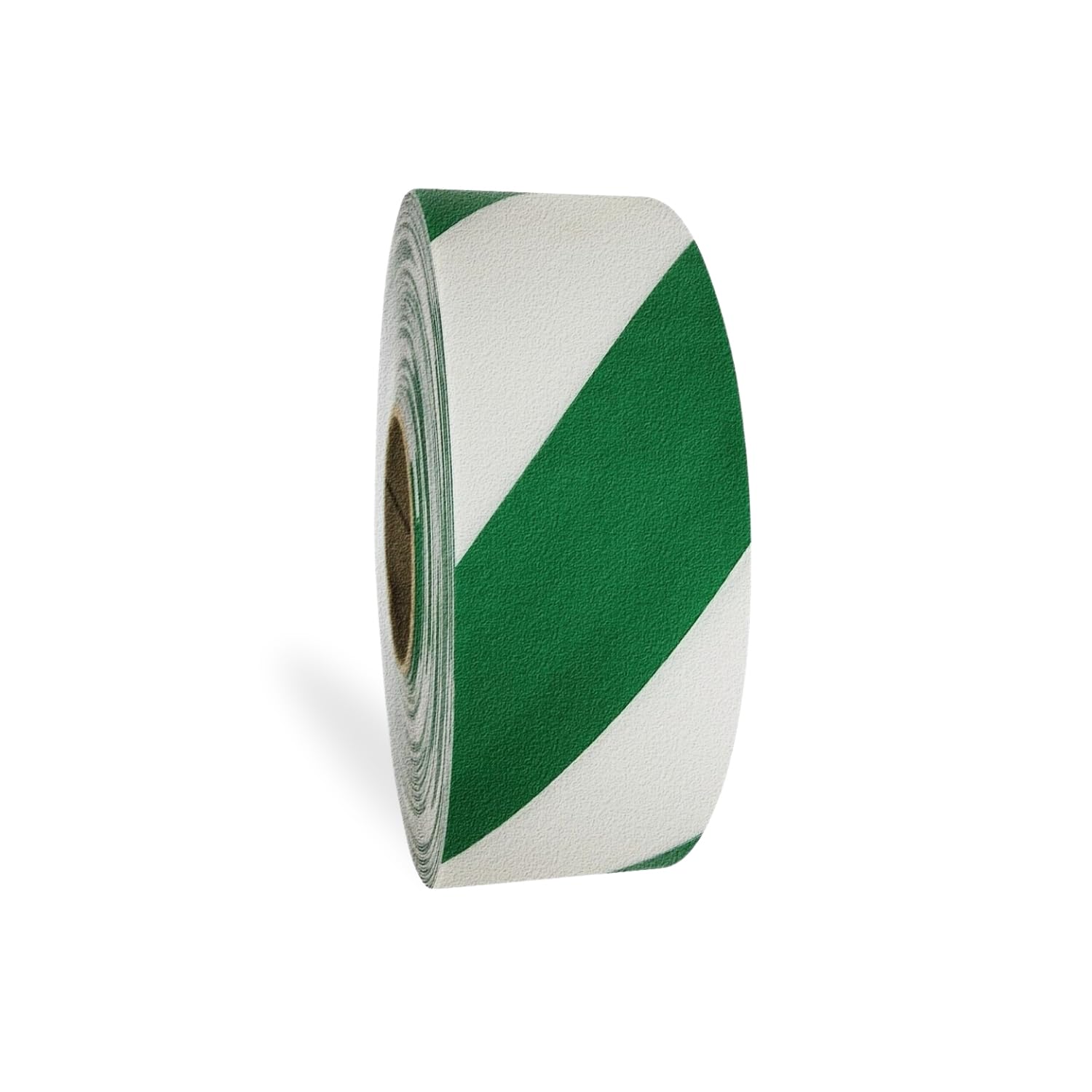 DuraMark RPT-750 Hazard Safety Warning Stripe Tape, Outdoor Heavy Duty Rubber Base Safety Tape, Reflective Slip Resistant Pavement Marking Adhesive Tape for Hazardous Areas (Green & White, 2" x 18')