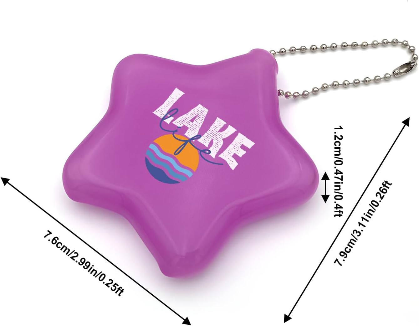 100 Pcs Custom Logo PVC Star Coin Purse with Keychain for Bulk Orders Squeeze-Open Pocket Pouch for Events Promotions Schools Trade Shows & Corporate Gifts