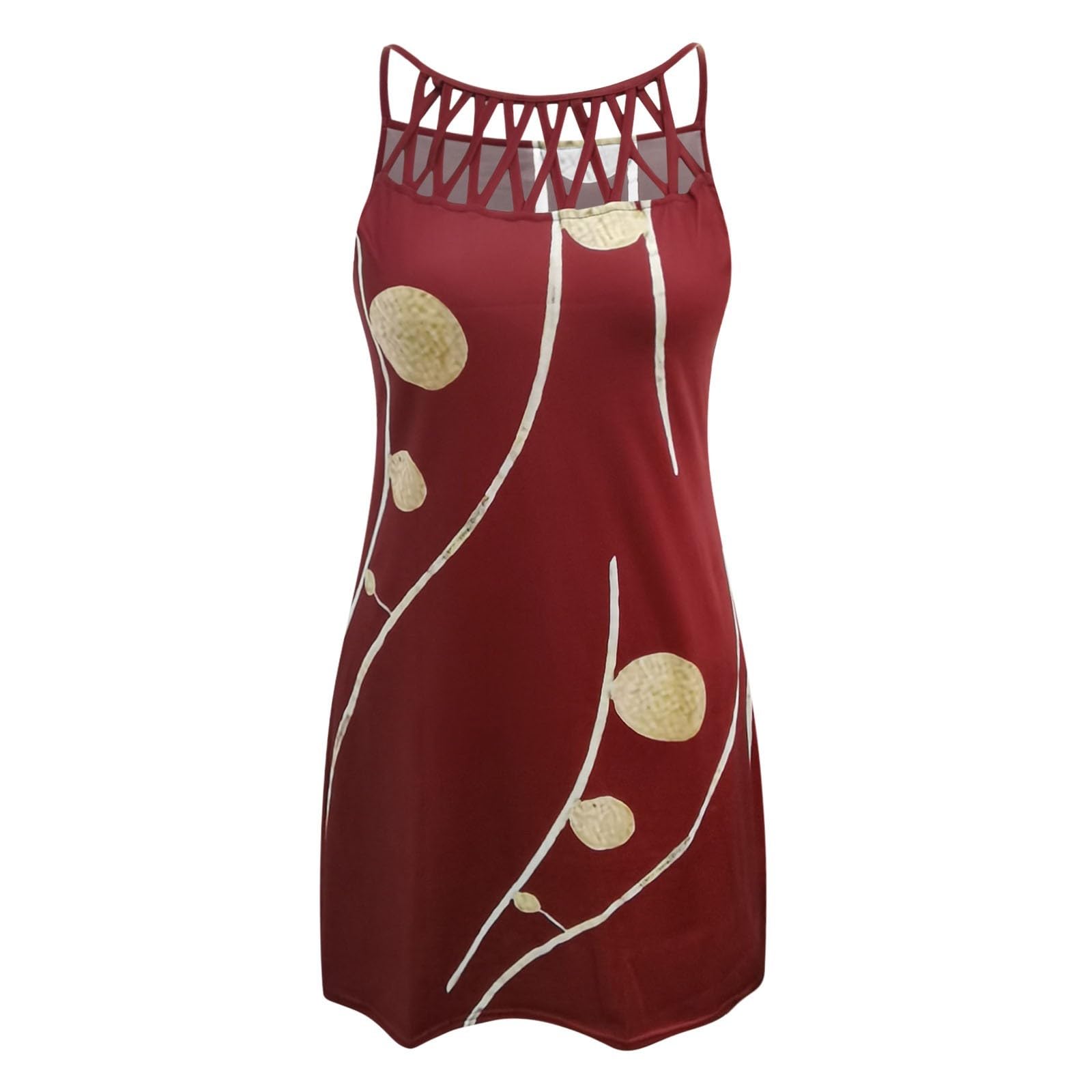 Robe de plage bohème imprimée fluide pour masquer la chaleur avec élégance - 4