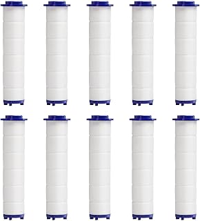 Cartucho De Filtro De Ducha - 10 Filtros De Repuesto Para Suavizante De Agua De Algodón PP, Cartucho De Purificación De Alto Rendimiento, De Restauración Del Equilibrio Del PH | Kit De Recarga