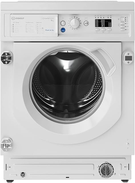 Indesit BI WMIL 91484 UK Built-in Washing Machine, 9kg load, 1400rpm, White
