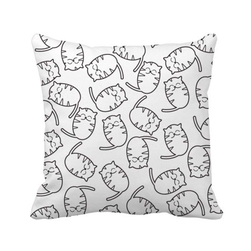 Housse de coussin chat souriant qui apporte de la joie dans la maison