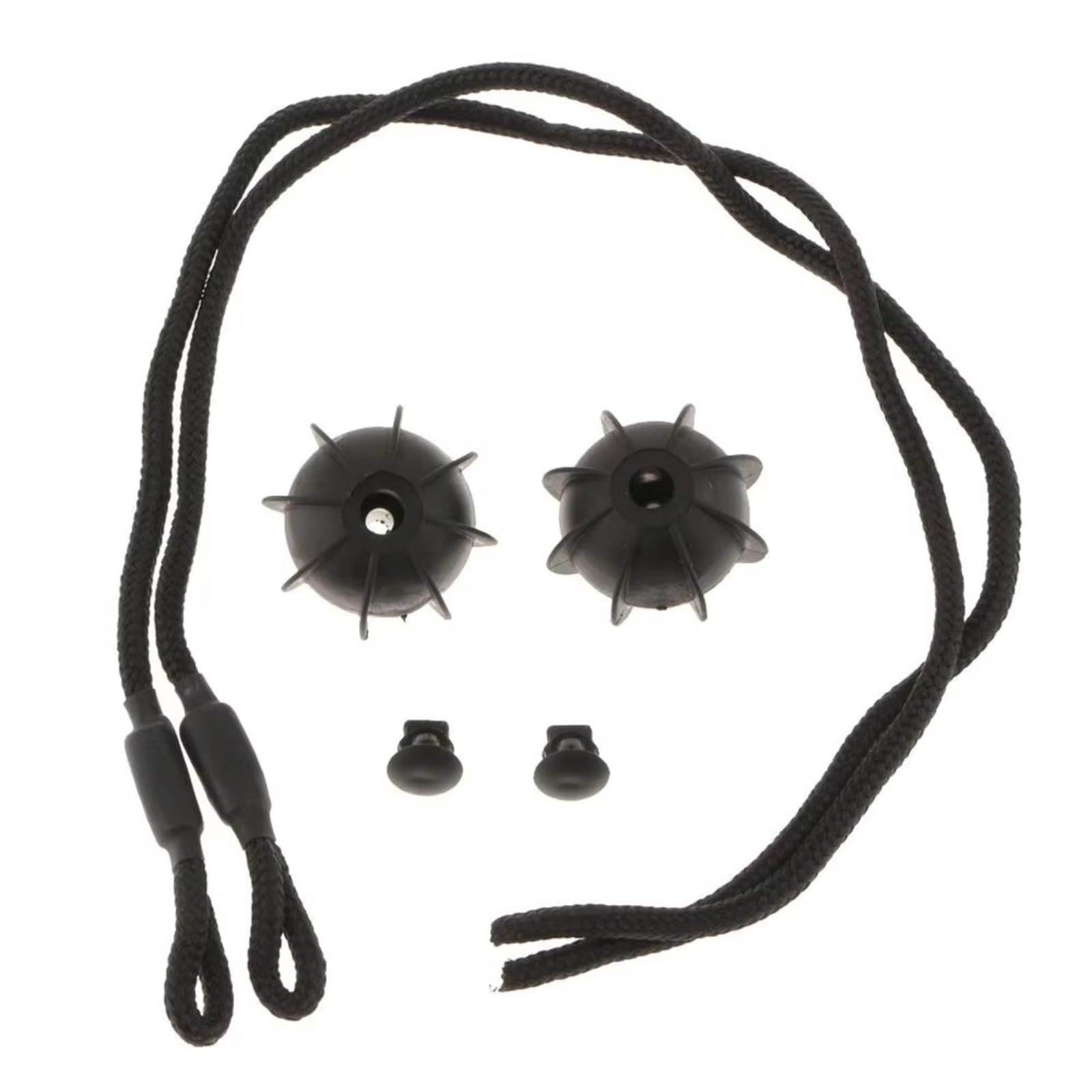 EstanteríA Paquete Cuerda Cordón Universal Para Maletero De Coche 45 Cm 2 Unidades Color Negro